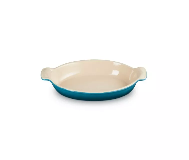 Le Creuset Oval baking dish Heritage stoneware 28cm / 1,6L blue