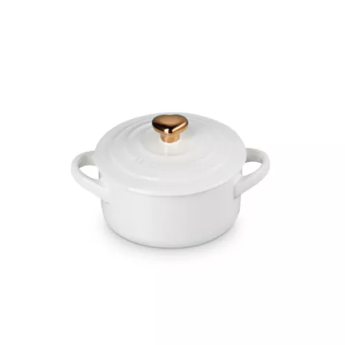 Mini Cocotte stoneware dish Ø10cm white