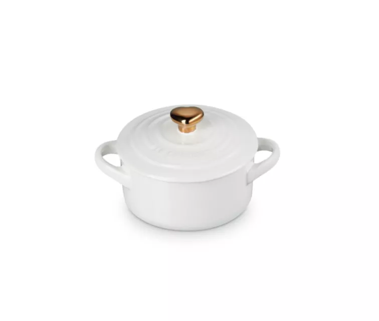 Mini Cocotte stoneware dish Ø10cm white