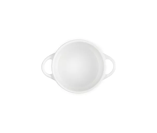 Mini Cocotte keramikos indas Ø10 cm, baltas