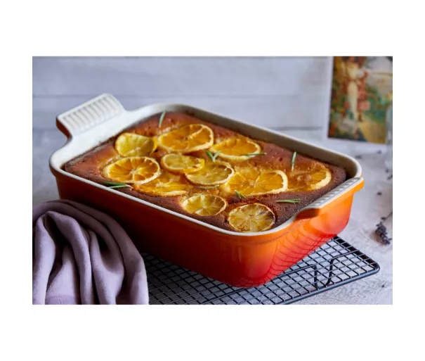 Rectangular baking dish Heritage stoneware 19x14cm / 1.1L orange