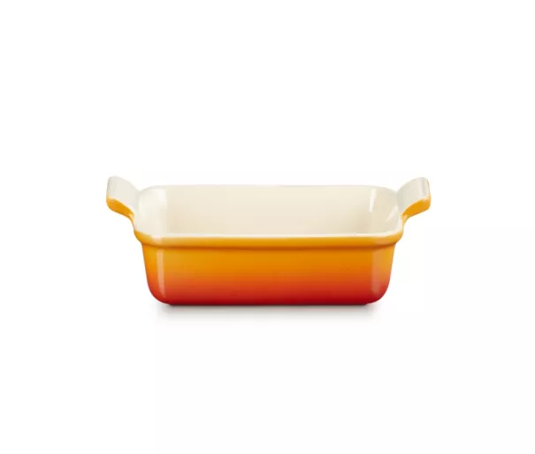 Rectangular baking dish Heritage stoneware 19x14cm / 1.1L orange