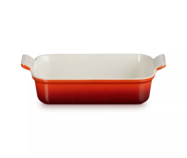 Le Creuset Rectangular Heritage Stoneware 26x19cm / 2,4L orange
