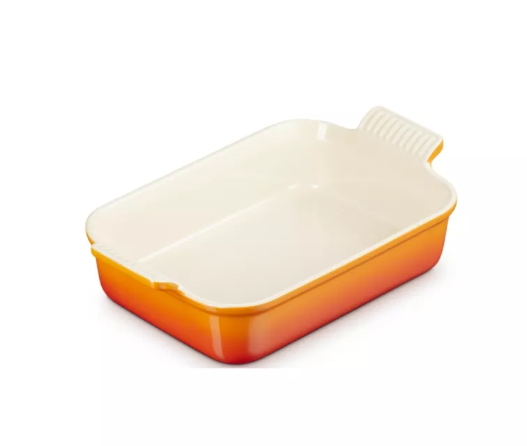 Cepamtrauks taisnstūra Heritage akmens masas 26x19cm / 2,4L oranžs