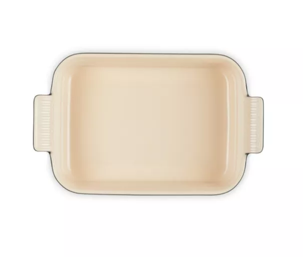 Le Creuset Rectangular Heritage Stoneware 26x19cm / 2,4L black