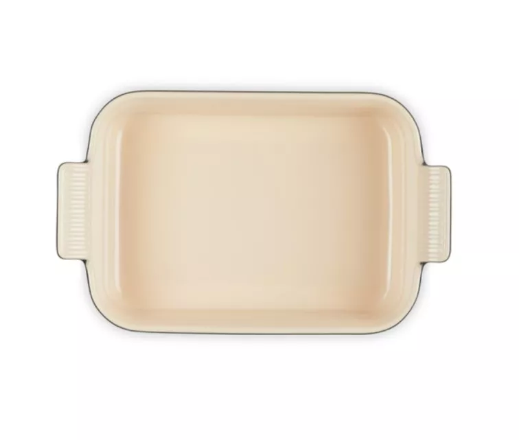 Le Creuset Rectangular Heritage Stoneware 26x19cm / 2,4L black