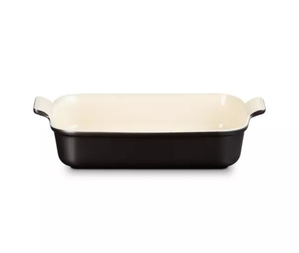 Le Creuset Ristkülikukujuline pärandkeraamika 32x24cm / 4L must