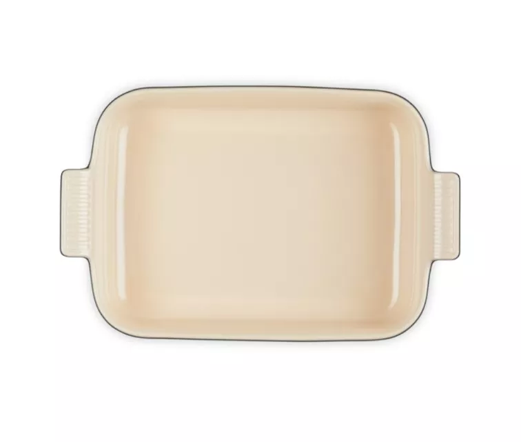 Le Creuset Rectangular Heritage Stoneware 32x24cm / 4L black