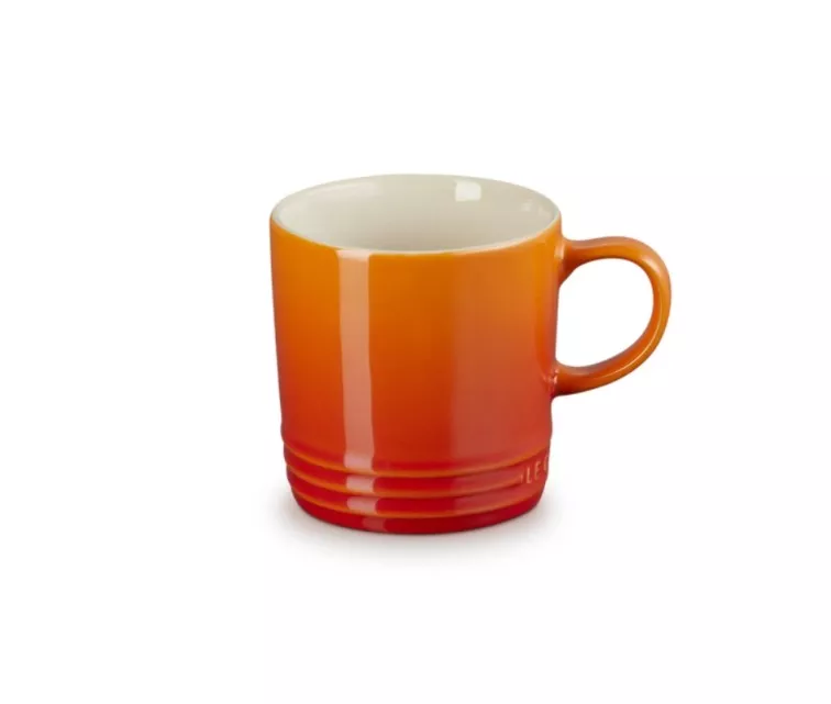 Stoneware mug 350ml orange