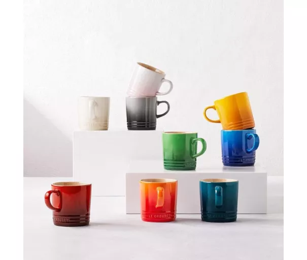 Le Creuset Kapučīno krūzīšu komplekts 6 gab. akmens masas 200ml dažādās krāsās