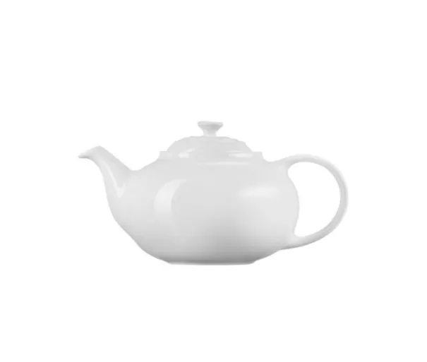Чайник из каменной керамики, 1,3 л, белый.