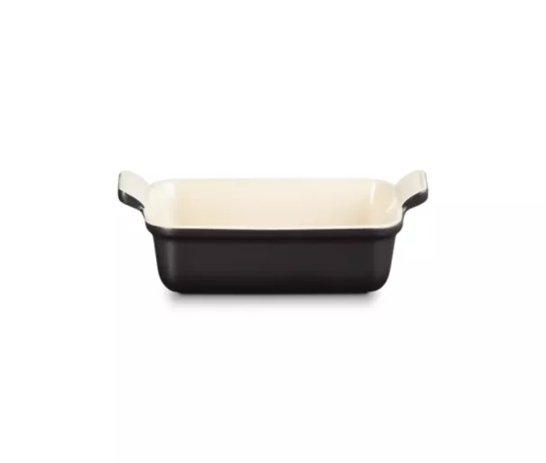 Le Creuset Cepamtrauks taisnstūra Heritage akmens masas 19x14cm / 1,1L melns