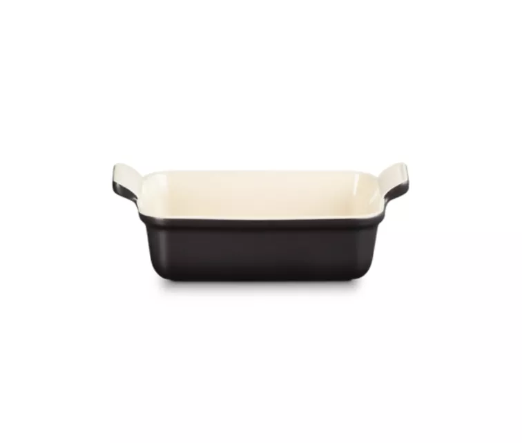 Le Creuset Cepamtrauks taisnstūra Heritage akmens masas 19x14cm / 1,1L melns