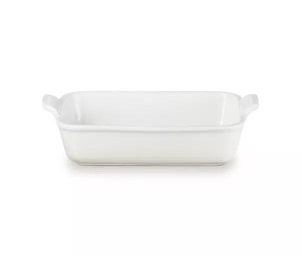 Le Creuset Cepamtrauks taisnstūra Heritage akmens masas 26x19cm / 2,4L balts