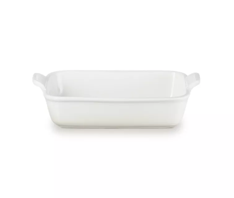 Le Creuset Rectangular Heritage Stoneware 26x19cm / 2,4L white