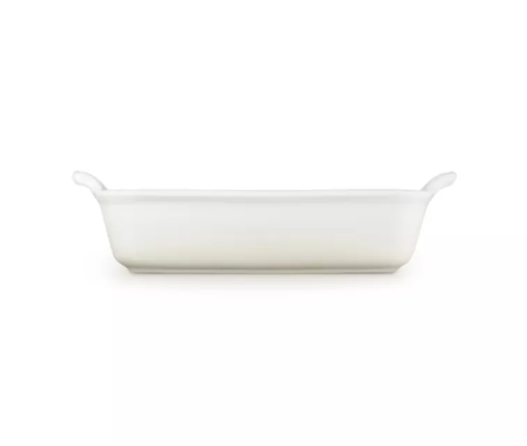 Le Creuset Rectangular Heritage Stoneware 26x19cm / 2,4L white