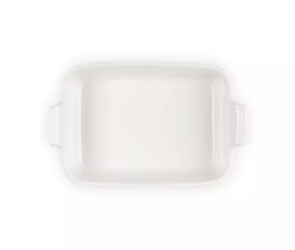 Le Creuset Cepamtrauks taisnstūra Heritage akmens masas 26x19cm / 2,4L balts