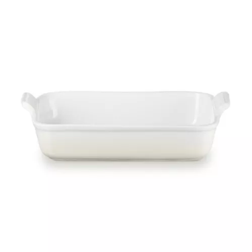 "Le Creuset" stačiakampio formos "Heritage Stoneware" 32x24cm / 4L balta