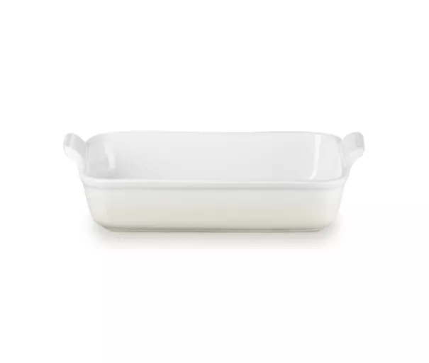Le Creuset Cepamtrauks taisnstūra Heritage akmens masas 32x24cm / 4L balts