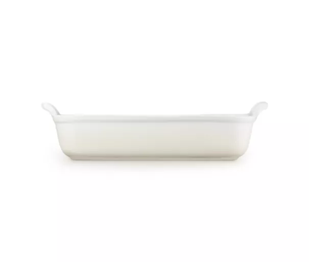 Le Creuset Cepamtrauks taisnstūra Heritage akmens masas 32x24cm / 4L balts