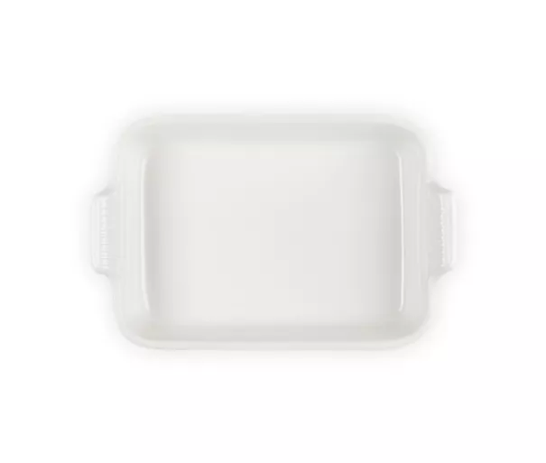 Le Creuset Cepamtrauks taisnstūra Heritage akmens masas 32x24cm / 4L balts