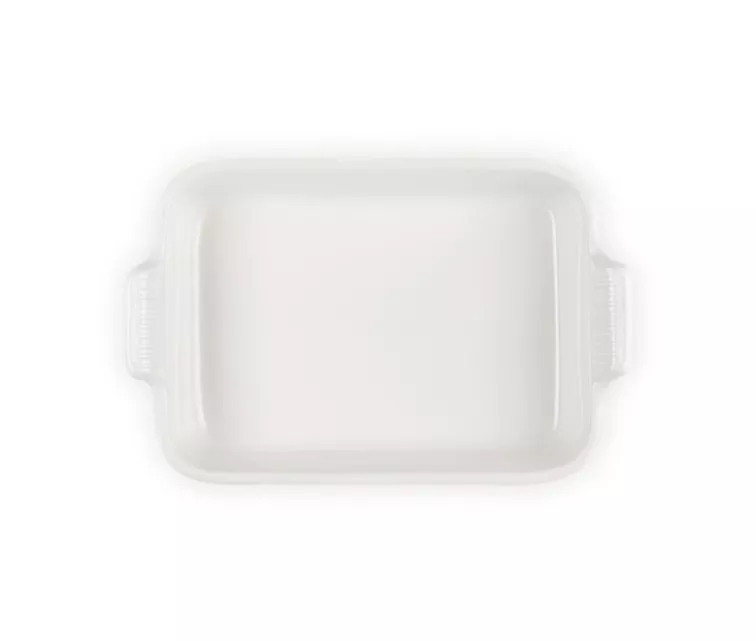 Le Creuset Rectangular Heritage Stoneware 32x24cm / 4L white