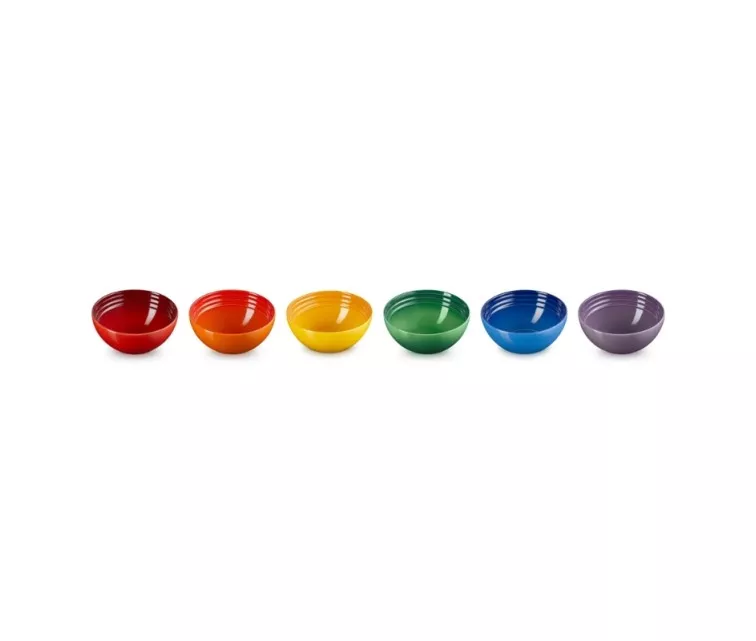 Bļodiņu komplekts 6 gab. akmens masas 330ml dažādās krāsās