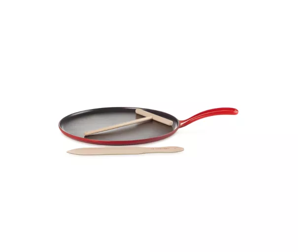 Ketaus blynų keptuvė Ø27 cm, raudona