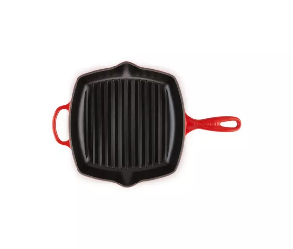 Le Creuset Čuguna grillpanna kvadrātveida 26x26cm sarkana