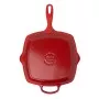 Le Creuset Ketaus grilio keptuvė kvadratinė 26x26cm raudona