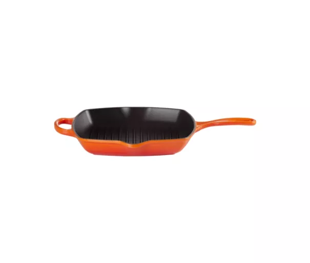 Le Creuset Cast iron grill pan square 26x26cm orange