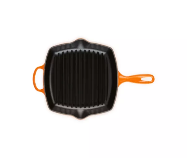 Le Creuset Cast iron grill pan square 26x26cm orange