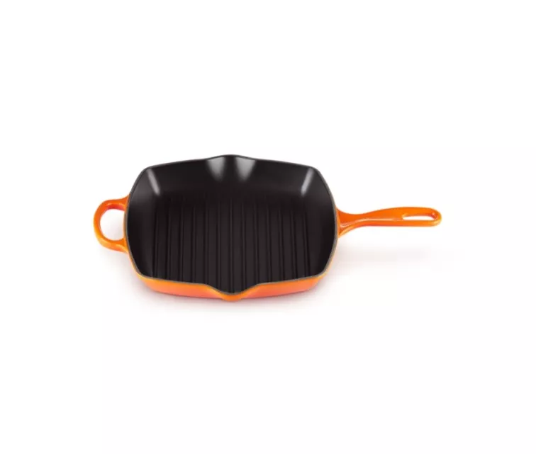 Le Creuset Ketaus grilio keptuvė kvadratinė 26x26cm oranžinė
