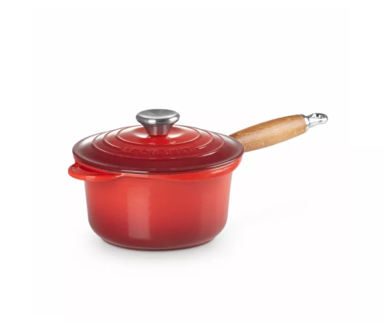 Cast iron sauce pan Ø18cm / 1.8L red