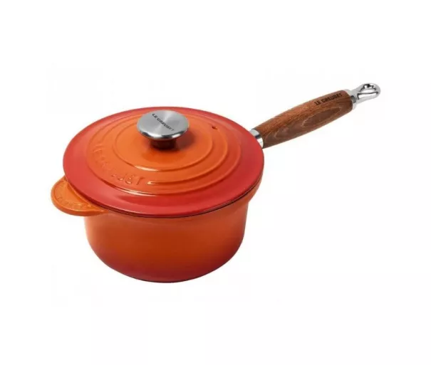 Ketaus puodas padažui Ø18cm / 1.8L oranžinės spalvos