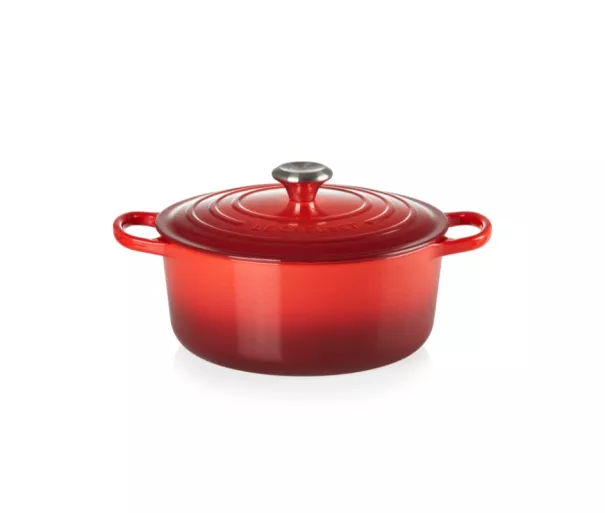 Le Creuset Ketaus puodas apvalus Ø24cm / 4,2L raudonas