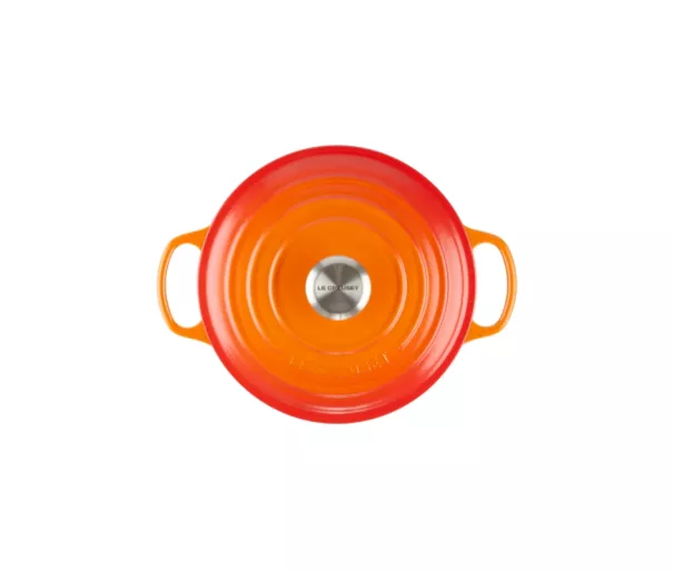 Cast iron pot round Ø24cm / 4.2L orange