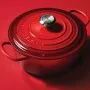 Le Creuset Čuguna katls apaļš Ø26cm / 5,3L sarkans
