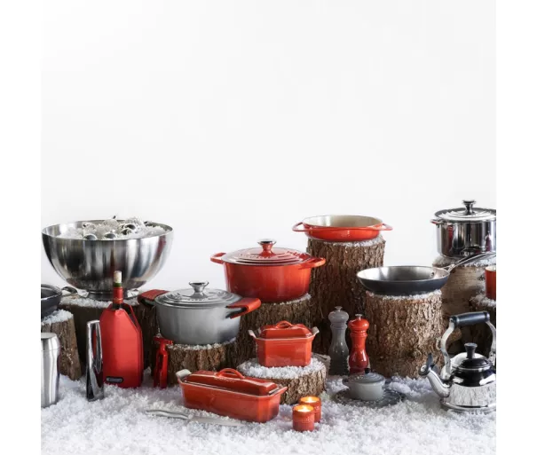 Le Creuset Ketaus puodas apvalus Ø26cm / 5,3L raudonas