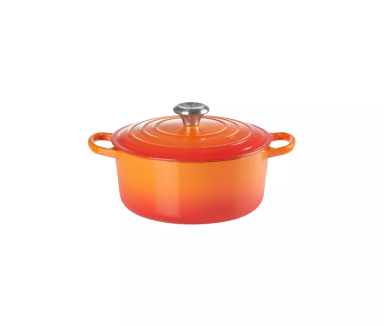Le Creuset Чугунная кастрюля круглая Ø26см / 5,3л оранжевая