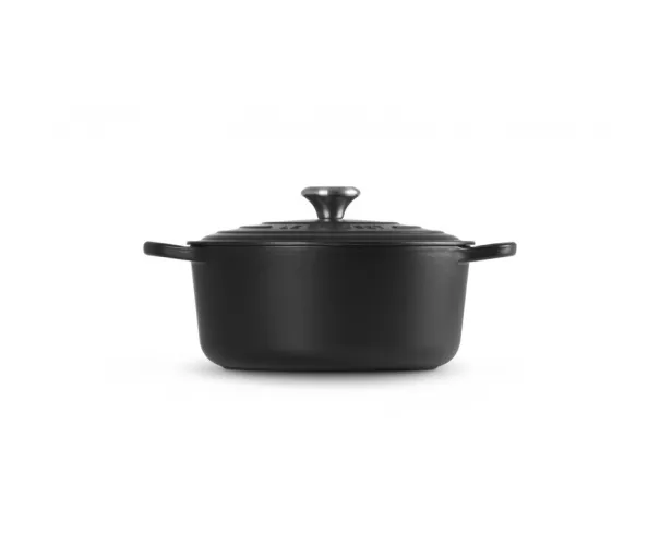Malmpott ümmargune Ø34cm / 12L matt must