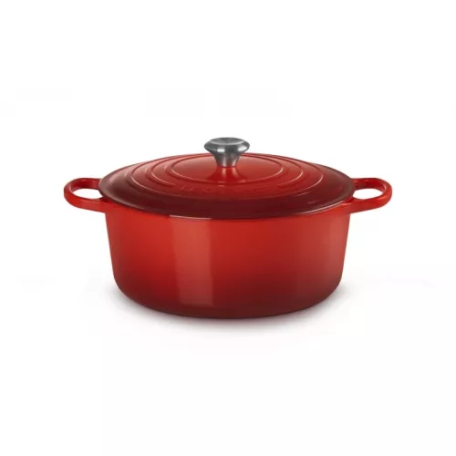 Cast iron pot round Ø34cm / 12L red
