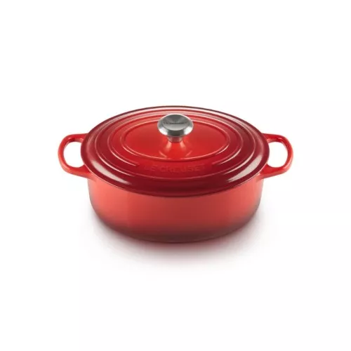 Le Creuset Кастрюля чугунная овальная 27см/4,1л красная