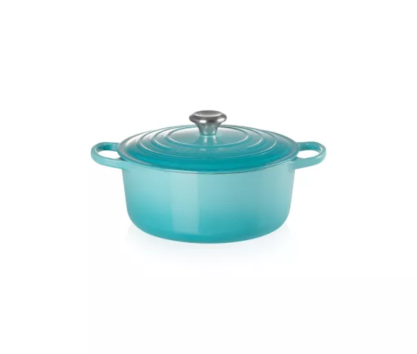Le Creuset Ketaus puodas apvalus Ø26cm / 5,3L šviesiai mėlynas
