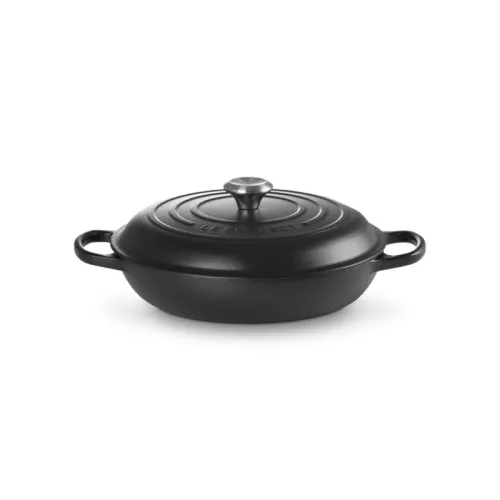 Le Creuset Cast iron shallow pot 30cm / 3,5L mat black