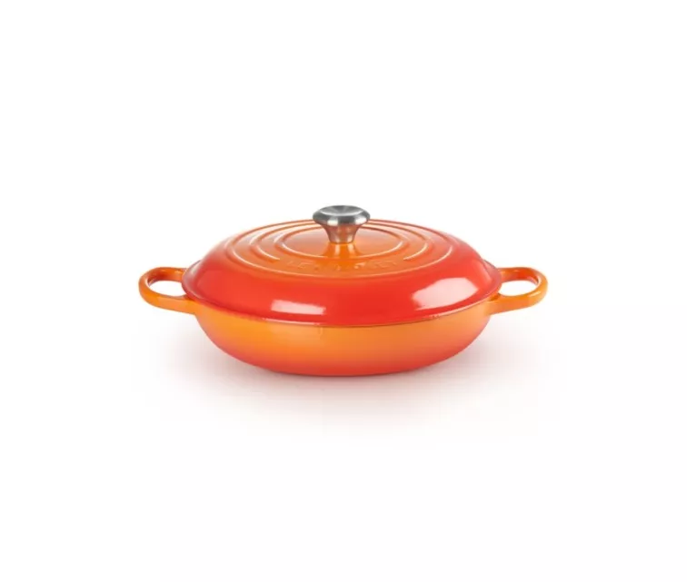 Le Creuset Чугунная неглубокая кастрюля 30 см / 3,5 л оранжевая