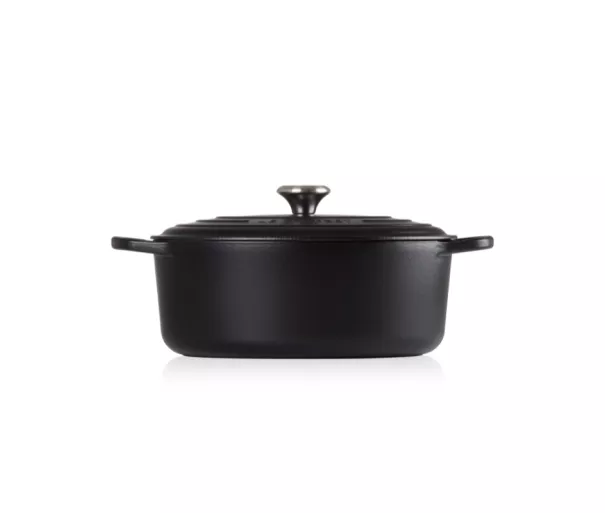 Le Creuset Ketaus puodas ovalus 31cm / 6,3L matinis juodas