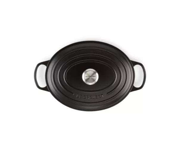 Le Creuset Ketaus puodas ovalus 31cm / 6,3L matinis juodas