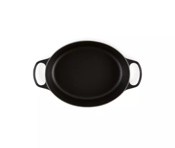 Le Creuset Ketaus puodas ovalus 31cm / 6,3L matinis juodas