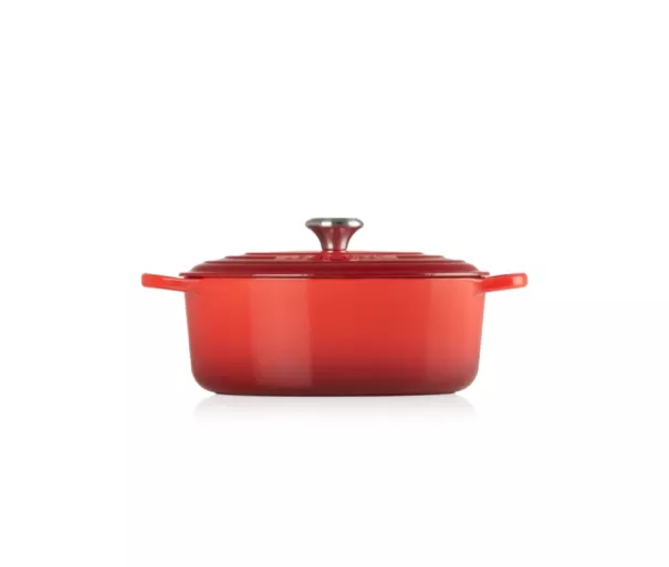 Ketaus puodas ovalus 31cm / 6,3L raudonas